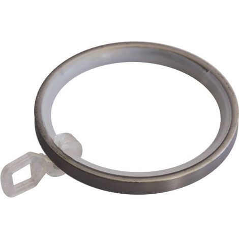 10PZ ANELLI PER TENDA D.25MM COL. NICKEL SATINATO (1/2)