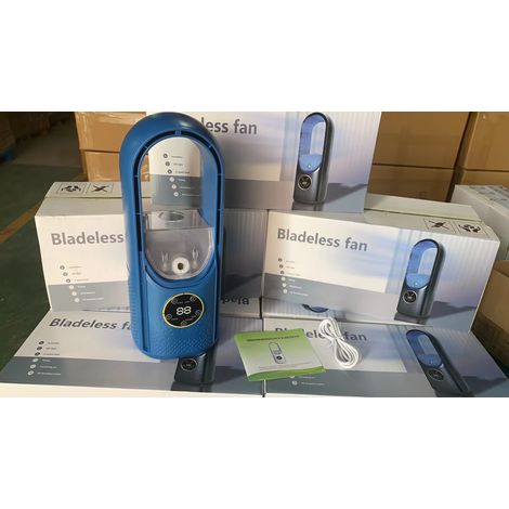 Ventilateur sans pales électrique, ventilateur de refroidissement par pulvérisation d'eau, ventilateur tour, refroidissement bleu (1/5)