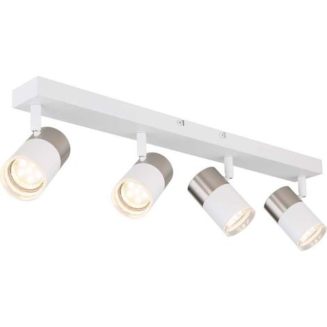 Deckenleuchte Deckenlampe Wohnzimmerlampe Weiß Strahler verstellbar 4-Flammig (1/5)