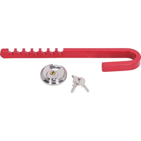 Antivol de roue de remorque de type J, antivol de roue, antivol de sécurité adapté aux voitures, camions et camping-cars. (1/5)