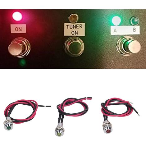Voyant lumineux LED métallique 24 V, étanche (1/5)