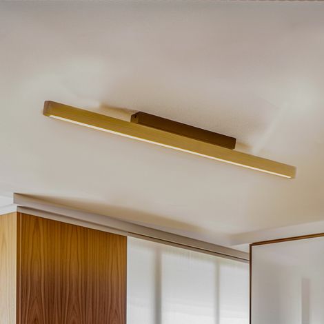 [GEBRAUCHT] B-Ware Euluna Deckenleuchte Lampe Led Forrestal Kiefernholz Grau Schwarz Warmweiß 90 Cm