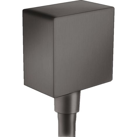 Hansgrohe Schlauchanschluss DN15 Fixfit Square m. Rückflussverhinderer Brushed Black Chrome 26455340 (1/3)