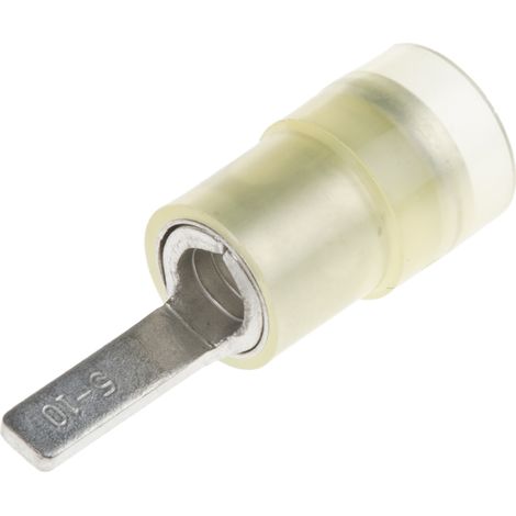 Cosse à sertir type languette, 2.8mm x 1mm, Jaune 10AWG 6mm² 12AWG 4mm² Non-Enveloppé