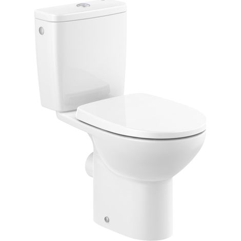 Pack WC sans bride Victoria - Roca - Sortie horizontale et alimentation latérale - 76x35,5cm