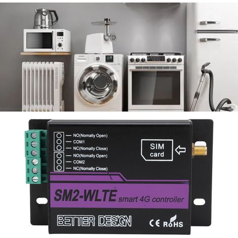 2-Kanal-4G-Magnetventil SM2-WLTE-EA, App-/Webschnittstelle für Temperatur- und Feuchtigkeitsmessung, Stromausfallalarm per SMS, europäischer Standard 100–240 V (1/5)