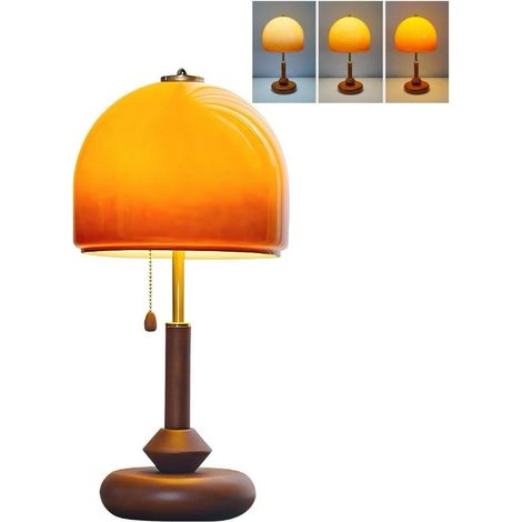 Lampe de table décorative rétro, changeur de lumière tricolore 12W, lampe de chevet d'ambiance romantique, lampe de table de lecture de salon (1/5)