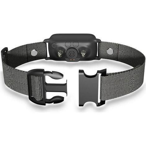 Collier anti-aboiement pour grands chiens – Correction par vibration, ultrasons ou choc électrique – Détection intelligente, norme IP67 – Collier réglable jusqu’à 25 cm (1/4)