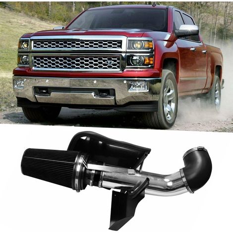 Kit d'admission d'air froid 4 pouces avec écran thermique, compatible avec Cadillac Escalade 5.3L et 6.0L. (1/5)