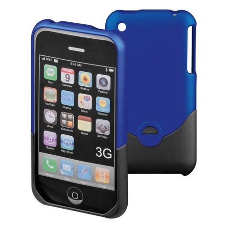 OEM Custodia plastica rigida per iPhone 3 colore Blu