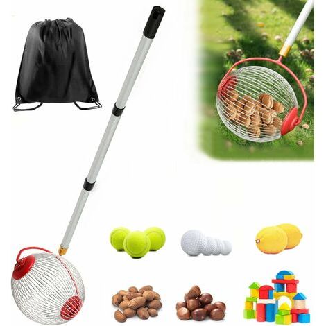 Nuss- und Kastanienerntemaschinen für Obstpflücker, leichtes Outdoor-Handwerkzeug mit Teleskop