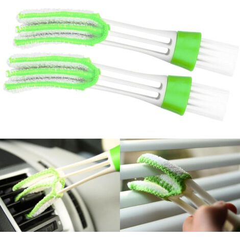 Brosse de Nettoyage, 2 pièces, pour Store de Fenêtre et Ventilation de Voiture, Nettoyage pour Stores vénitiens et Volets