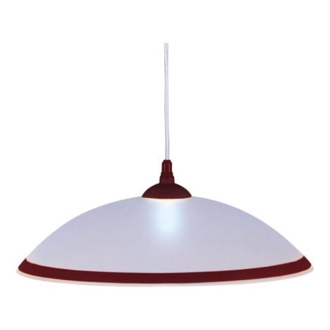 Suspension verre blanc/brun Ø40 E27 Kaja UFO K-3511