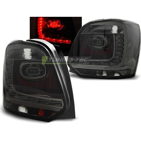 Paire de feux arriere VW Polo 6R 09-13 LED fume-27336499
