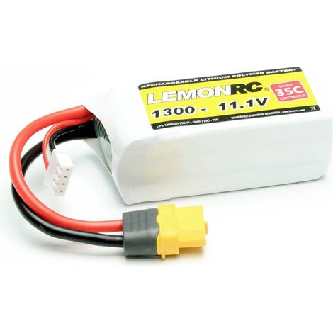 LemonRC Pack de batterie (LiPo) 11.1 V 1300 mAh Nombre de cellules: 3 35 C Softcase XT60 C880042