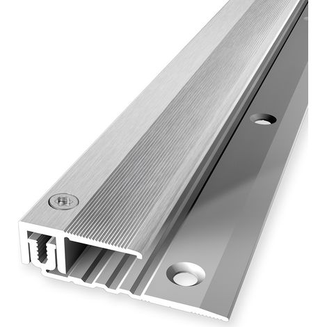 PROVISTON Abschlussprofil Ausgleichsprofil Breite: 28 mm Höhenausgleich: 6.5 - 16 mm Länge: 1000 mm Aluminiumprofil Silber 1 Stück (1/5)