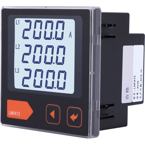 Ampèremètre triphasé numérique intelligent à affichage LCD LNFA73 (1/5)