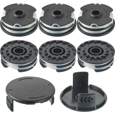6 Bobine Fil Nylon,2 Couvercle,Plastique ABS,Nylon Flexible,LIDL Parkside PRT 550 A1,PRTA 20-Li (1/5)