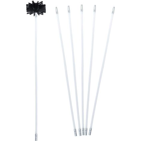 Brosse de Nettoyage pour Conduit de Cheminée, 1 Set, Nylon Liner et Maçonnerie, Nettoyage Domestique, Formes Rondes, Carrées, Ovales et Rectangulaires (1/5)