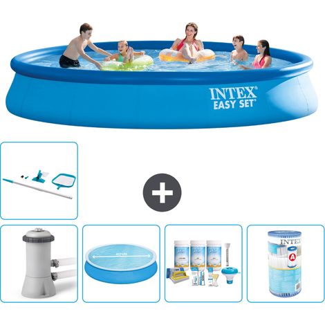 Intex Piscine Easy Set Ronde - 457x84 cm - 6-pièces S31163 (1/4)