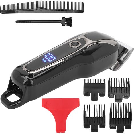 Tondeuse à cheveux électrique professionnelle avec 4 sabots de guidage pour hommes (1/5)
