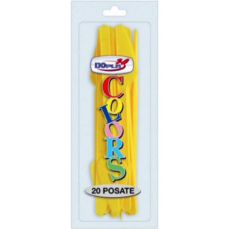 Dopla Coltelli Monouso Gialli Plastica 20 pz (1/3)