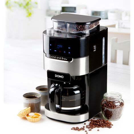 Kaffeemaschine mit Mahlwerk für 12 Tassen Bohnen & Filterkaffee (1/5)