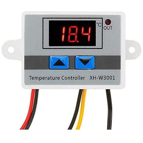 Thermostat numérique 220V pour chauffage et refroidissement – Plage de -50 à 110 ℃ – Affichage LED large – Capteur étanche (1/4)