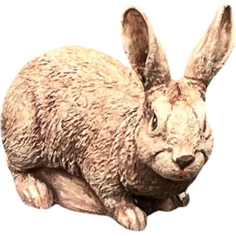 Adorable estatuilla de conejo: la decoración perfecta para el jardín. (1/5)