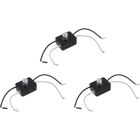 Compatible con 3 kits de reguladores de intensidad integrados de 120 V, que incluyen reguladores giratorios reemplazables, adecuados para lámparas de mesa/lámparas de pie.