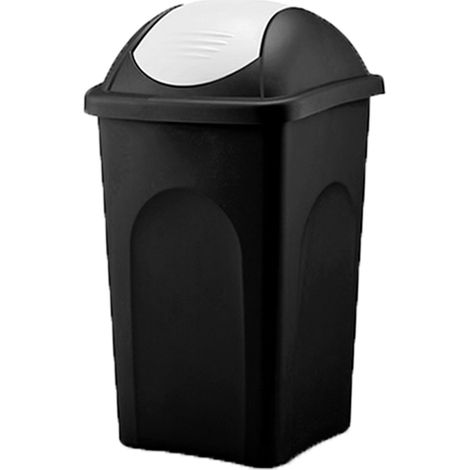 Pattumiera Basculante Multipat Nero/Bianco L 60 Stefanplast (1/5)