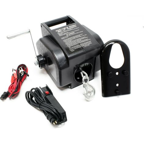 Cabrestante eléctrico de 12 voltios tracción hasta 2267 kg cabrestante de cable de manivela 160000522
