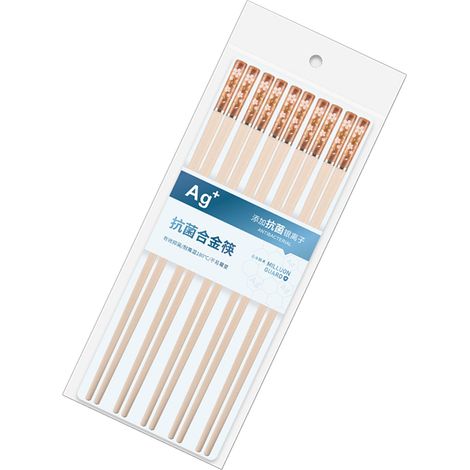 5 paires de baguettes en PET et fibre de verre, antidérapantes et stables, de style japonais, pour la cuisine. (1/5)