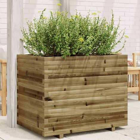 vidaXL Jardinière 90x60x72 cm bois de pin imprégné (1/5)