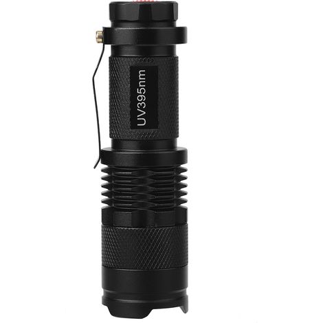 Lampe de poche UV Ultra LED, lampe d'inspection à lumière noire, torche 395nM