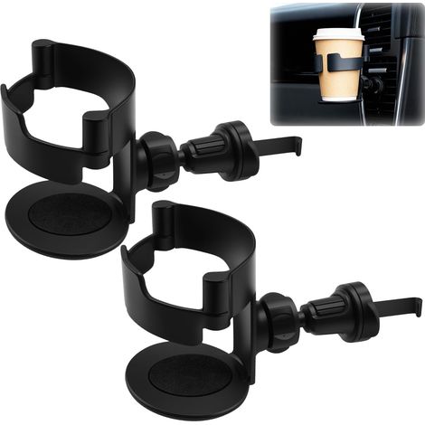 Set mit 2 Auto-Getränkehaltern – universell – verstellbar – für Aschenbecher, Kaffeetassen und Getränkedosen