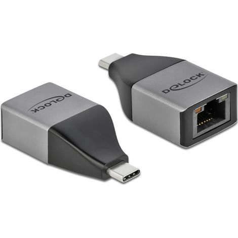 Delock Adaptador USB Type-C â¢ a Gigabit LAN 10/100/1000 Mbps â diseÃ±o compacto
