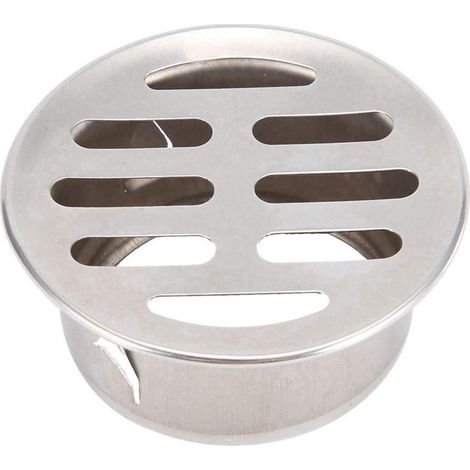 Siphon de Sol, Siphon de Sol en Acier Inoxydable, Siphon D'évier Anti-Blocage, Siphon de Sol Amovible, pour Utilisation sur Balcon de Toit de Terrasse Extérieure (50 Bouche Plate) (1/5)