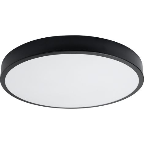 Plafonnier moderne rond noir Ø60 LED 65W Pure Lume (1/5)