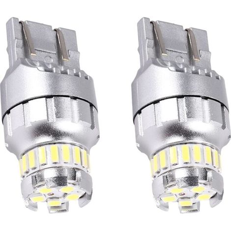 2 pezzi per auto T20 7440 W21W LED Canbus luci di retromarcia 7443 lampadina freno posteriore 6000K lampada super luminosa (1/4)