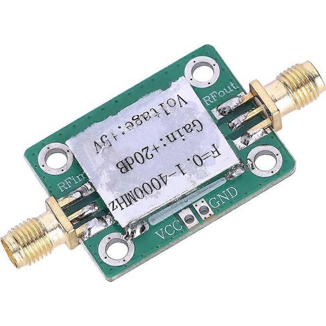 Module amplificateur micro-ondes RF, faible bruit, large bande 0,1–4000 MHz, composants électroniques (1/4)