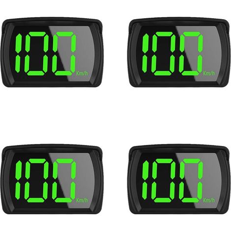 Prêt à l'emploi, compatible avec 4 compteurs de vitesse GPS numériques universels, compteur kilométrique et écran LCD haute définition, convient à tous les véhicules.