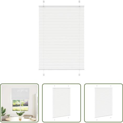 Plissee 85x150 cm -  Plissee Weiß 85x150 cm Stoffbreite 84,4 cm Polyester (1/5)