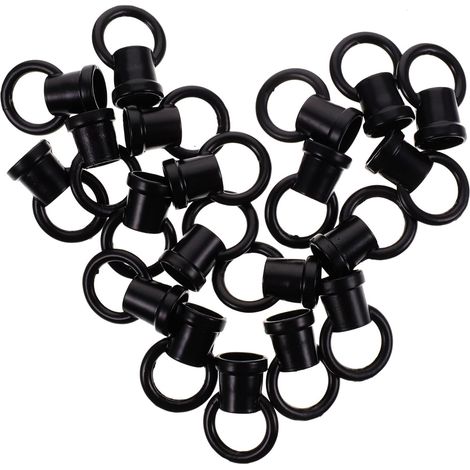 Lot de 20 anneaux suspension en alliage zinc noir, durables et (1/5)