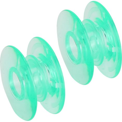 Lot de 2 bobines de fil à coudre transparentes en plastique, accessoires de rechange pour machines à coudre (1/5)