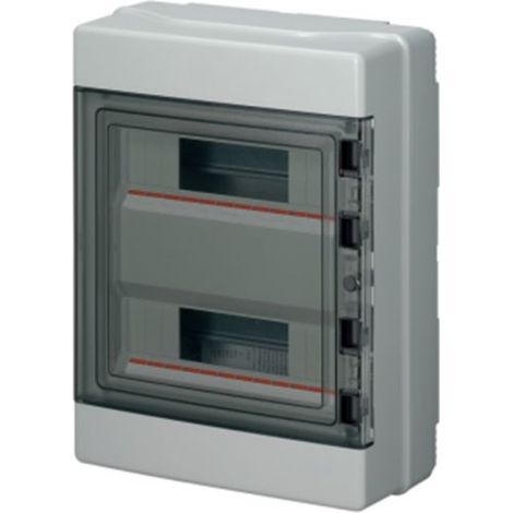 EC Centralino parete 24 (2x12) moduli IP65 fume' - EC62024 compatibile GW40104