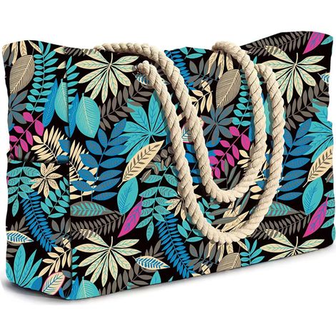1 Sac de plage zippé, étanche, grand容量, tissu durable, famille sport voyage (1/5)