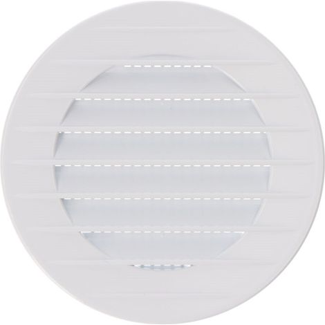 Rejilla de ventilación redonda empotrable con mosquitera fabricada en ABS de color blanco Ø7cm Ø10cm EDM (1/3)