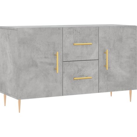 Credenza buffet cassettiera mobile contenitore organizer cucina soggiorno soggiorno 100 x 36 x 60 cm derivati del legno grigio 020031825