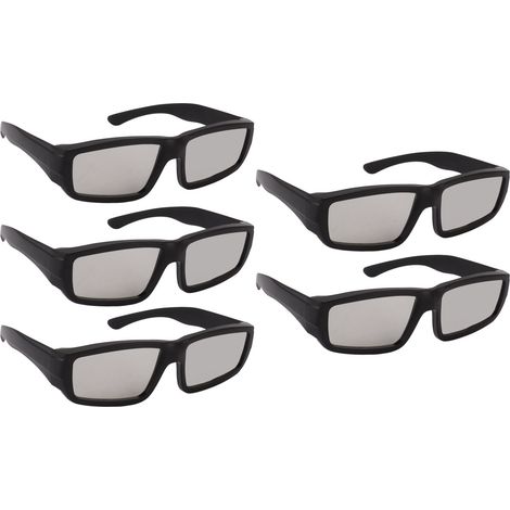 Basetbl – Lot de 5 lunettes de protection solaire pour éclipse – Norme EPI – Protection 100 % UV et infrarouge – Monture légère et résistante aux rayures
